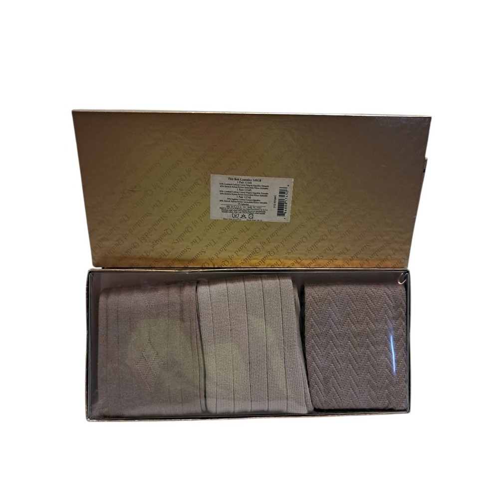 Khaki Gold Toe Socks‎ 3 Pack